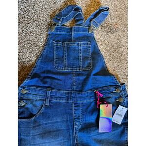 Vigoss Youth Large Overall Cotton Blend Stretch Denim Pants Blue, Cloud Wash